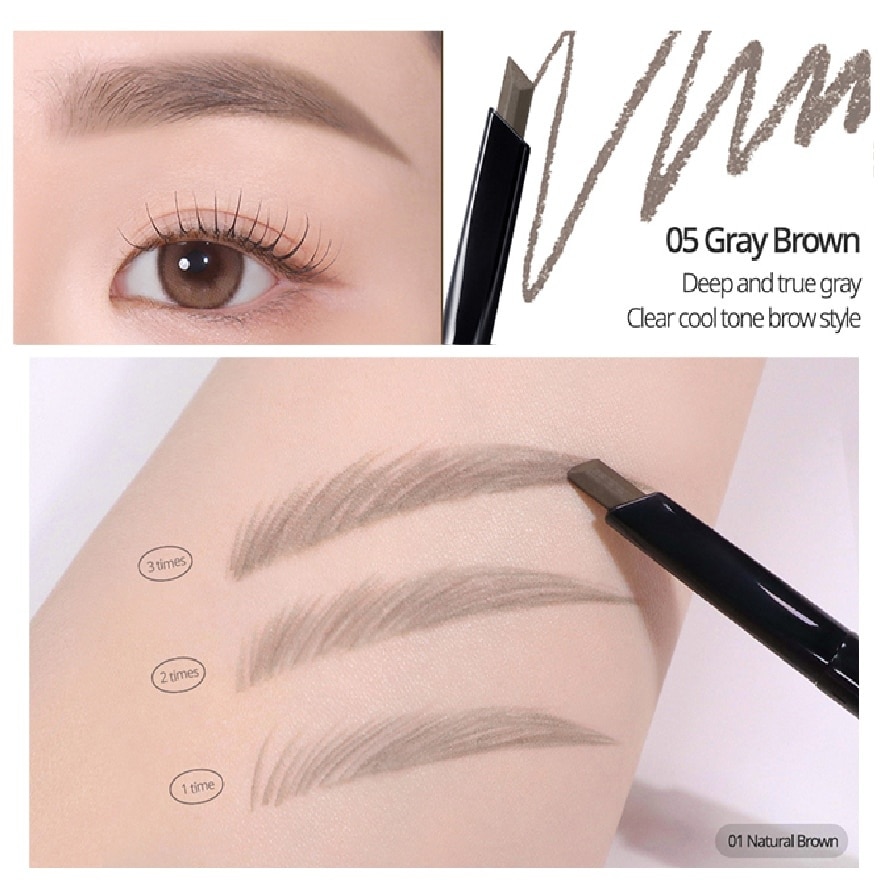 Kill Brown Auto Hard Brow Pencil 05 Gray Brown 1s