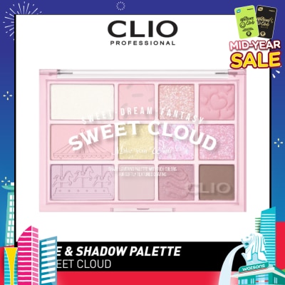 CLIO Shade & Shadow Palette 05 Sweet Cloud 1s