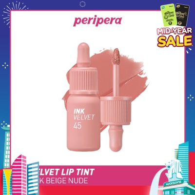 PERIPERA Ink Velvet Lip Tint 45 Pink Beige Nude 1s