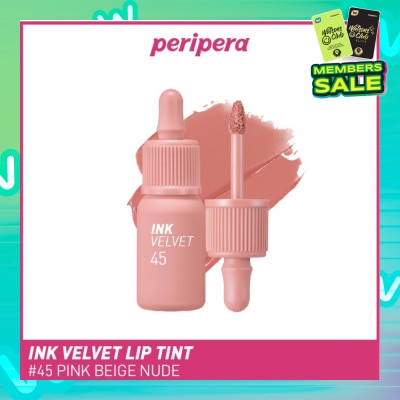 PERIPERA Ink Velvet Lip Tint 45 Pink Beige Nude 1s