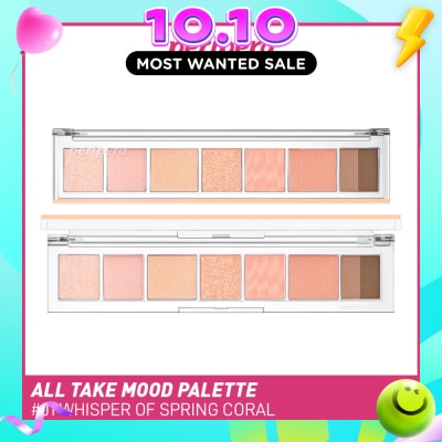 PERIPERA All Take Mood Palette 001 Whisper Of Spring Coral 6g (Expiry: Jun`2027) image