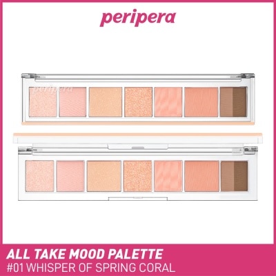 PERIPERA All Take Mood Palette 001 Whisper Of Spring Coral 6g