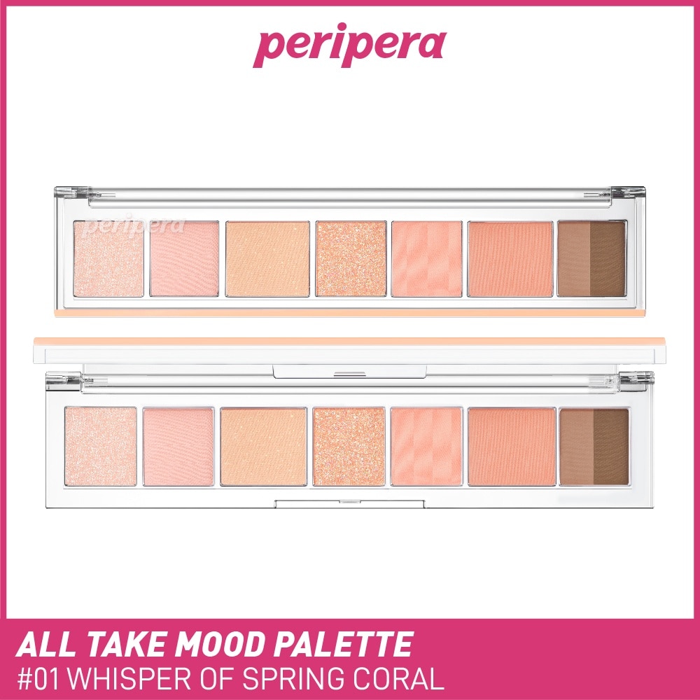 PERIPERA All Take Mood Palette 001 Whisper Of Spring Coral 6g