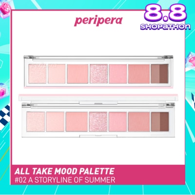 PERIPERA All Take Mood Palette Eyeshadow 02 A Storyline Of Summer 1s