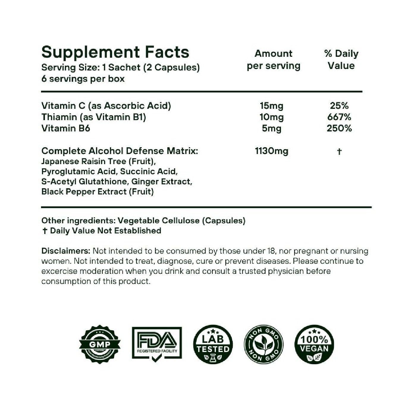 Complete Alcohol Defence Supplement 30s