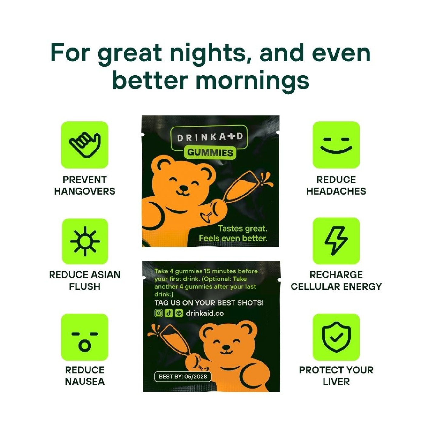 Anti-Hangover & Liver Protection Gummy Supplement 5s