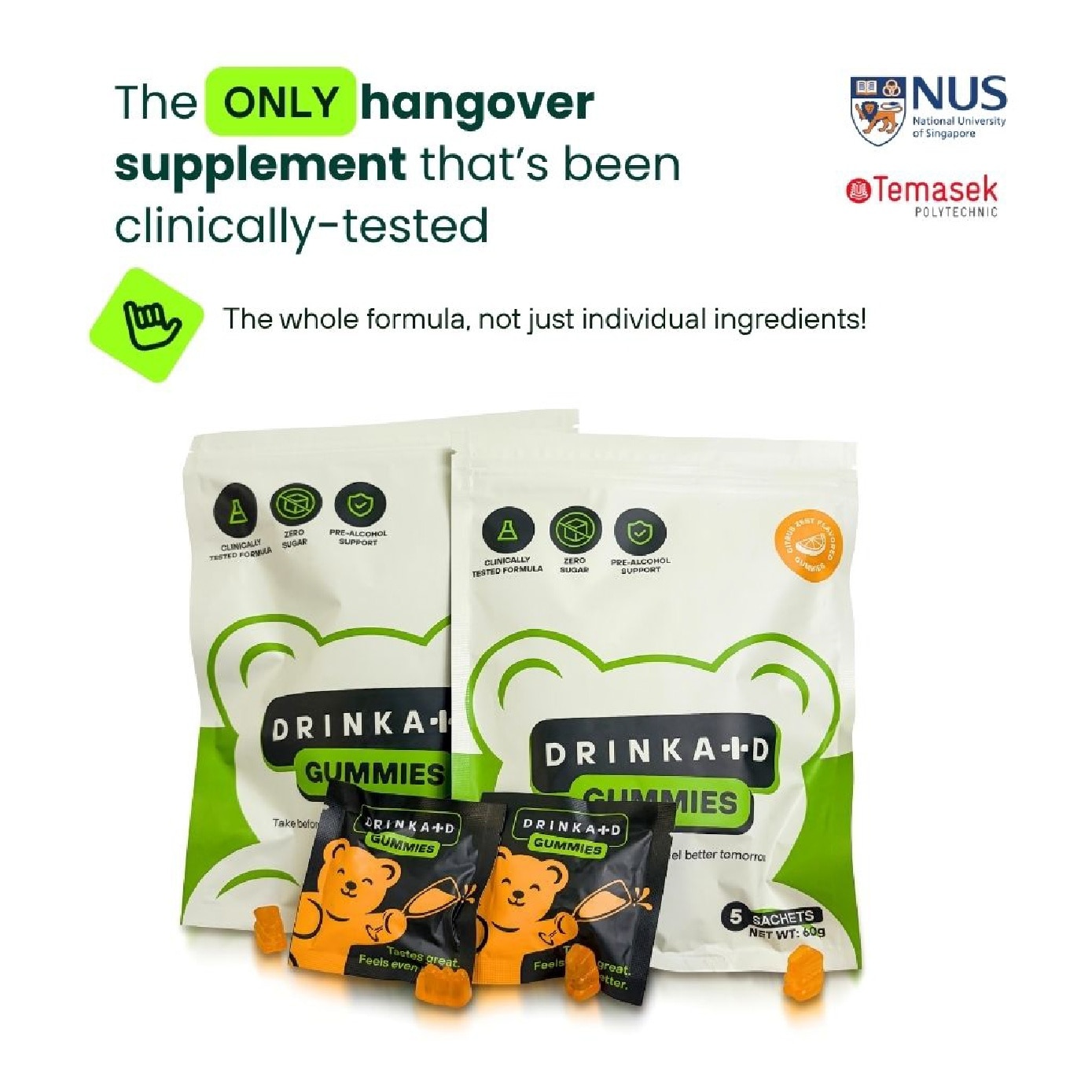 Anti-Hangover & Liver Protection Gummy Supplement 5s