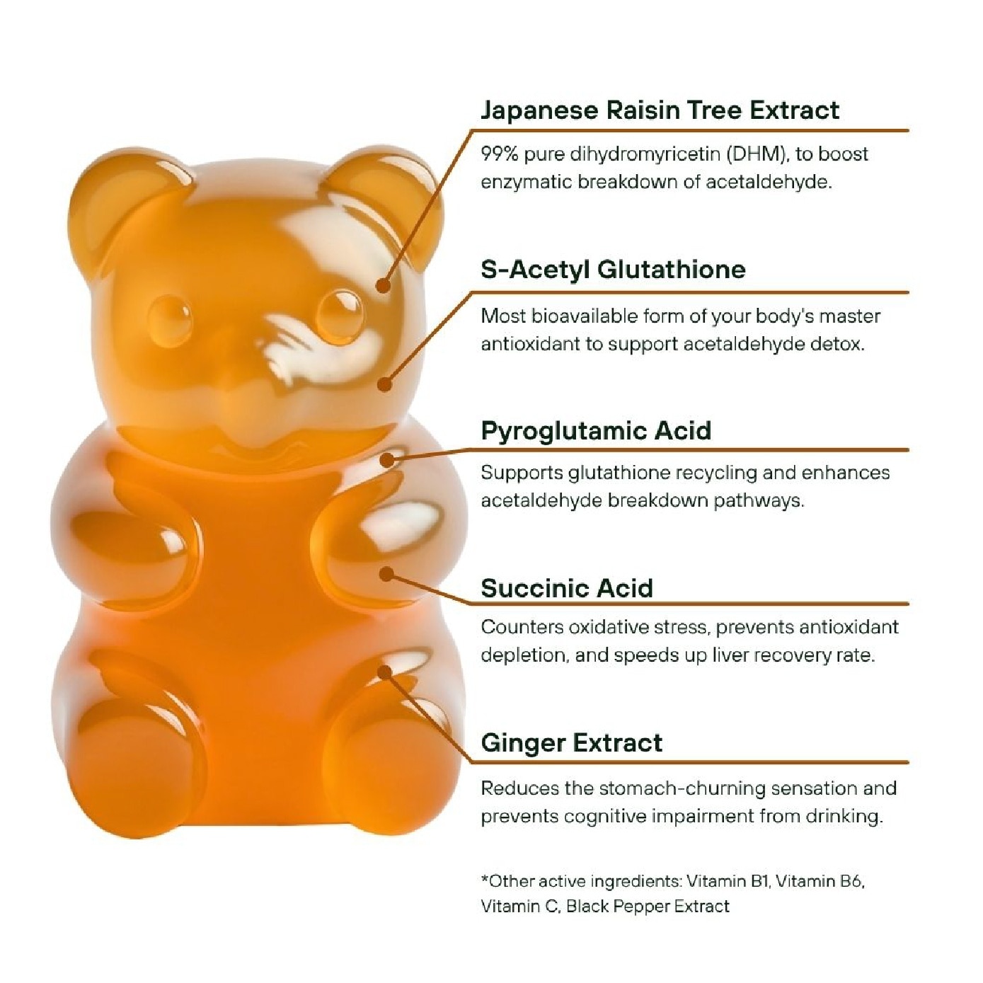 Anti-Hangover & Liver Protection Gummy Supplement 5s