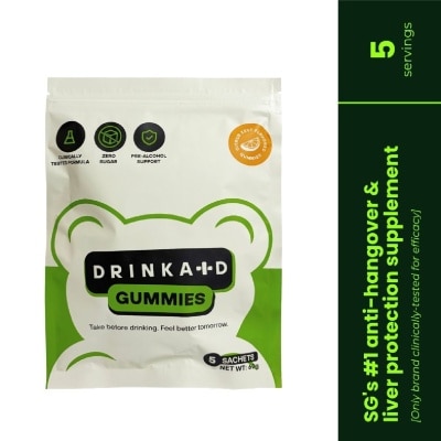 DRINKAID - Anti-Hangover & Liver Protection Gummy Supplement 5s