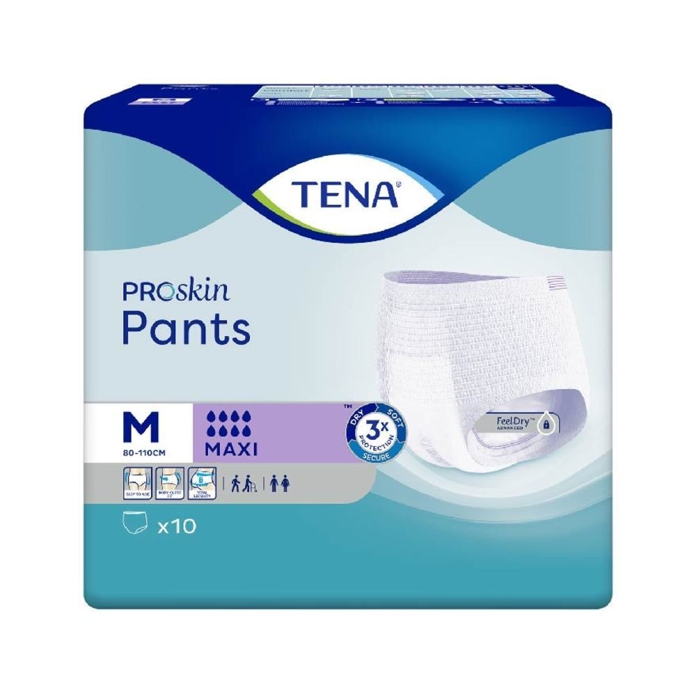 TENA Pants Maxi Adult Diapers Size M 10s <BR>