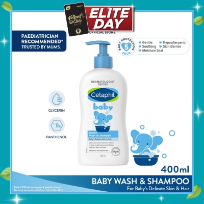 CETAPHIL BABY Baby Gentle Wash & Shampoo With Glycerin & Panthenol 400ml image