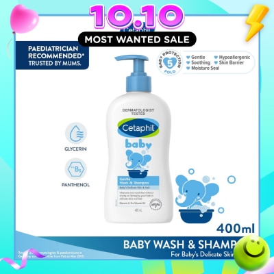 CETAPHIL BABY Baby Gentle Wash & Shampoo With Glycerin & Panthenol 400ml image