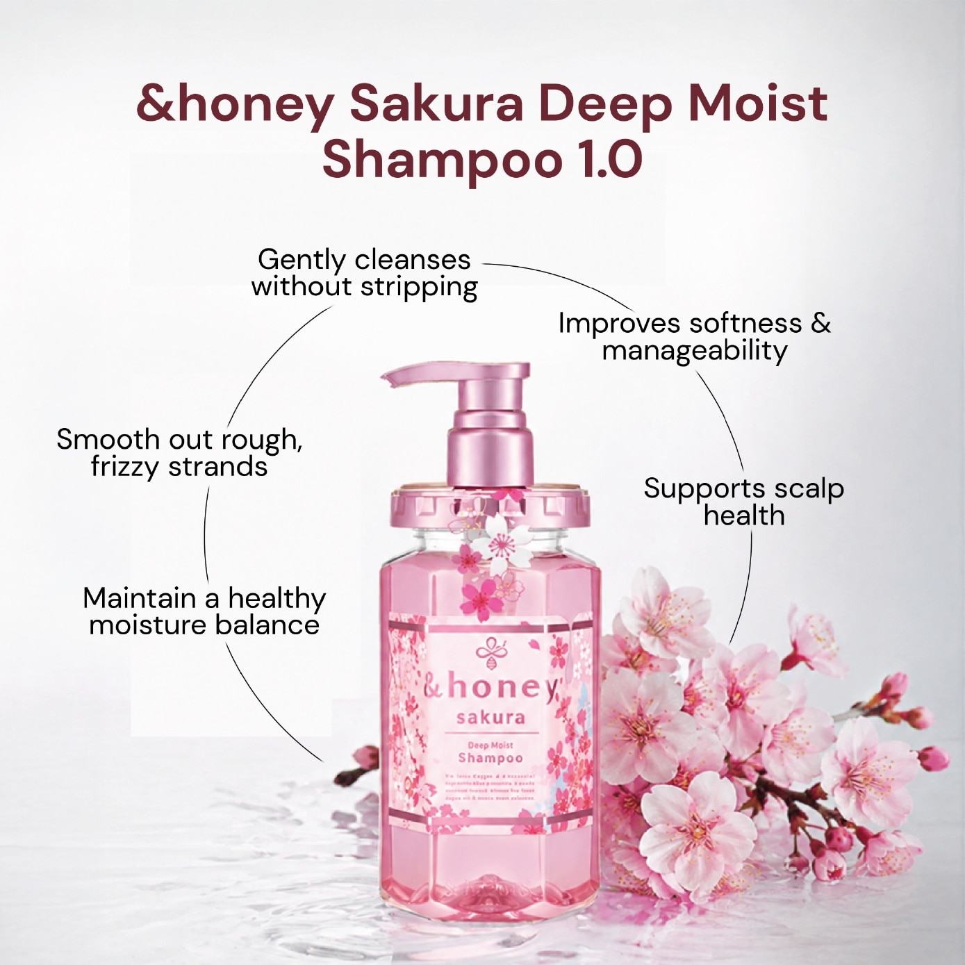 Sakura Deep Moist Shampoo Step 1 440ml