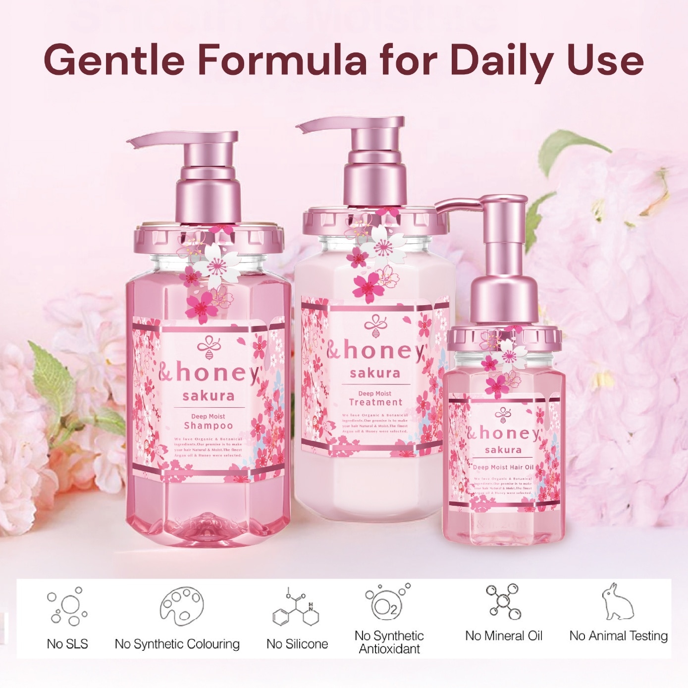 Sakura Deep Moist Shampoo Step 1 440ml