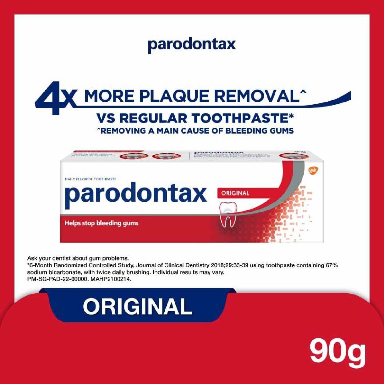 Original Fluoride Toothpaste 90g