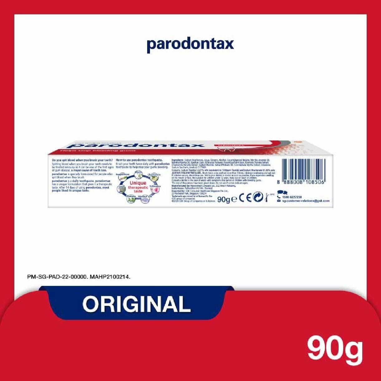 Original Fluoride Toothpaste 90g