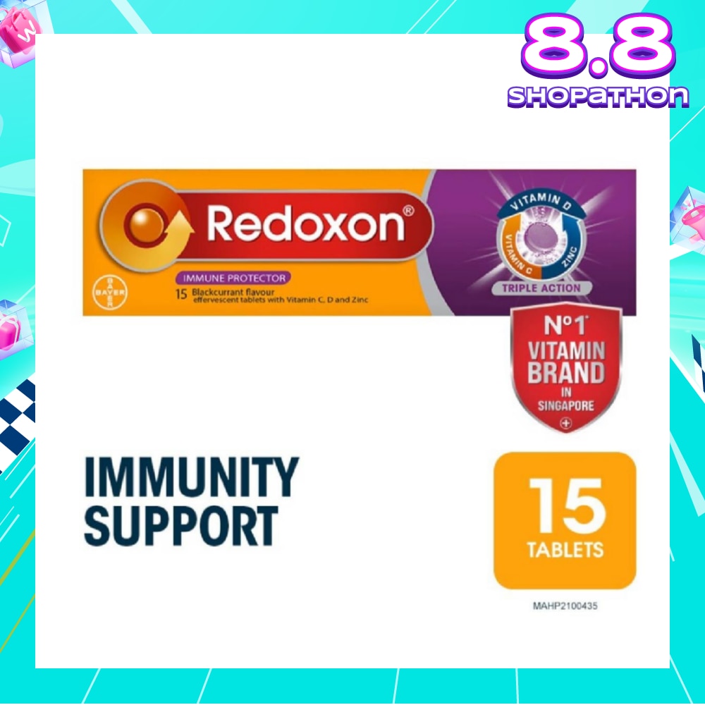 Triple Action Vitamin C, D & Zinc Immunity Effervescent Blackcurrant 15s