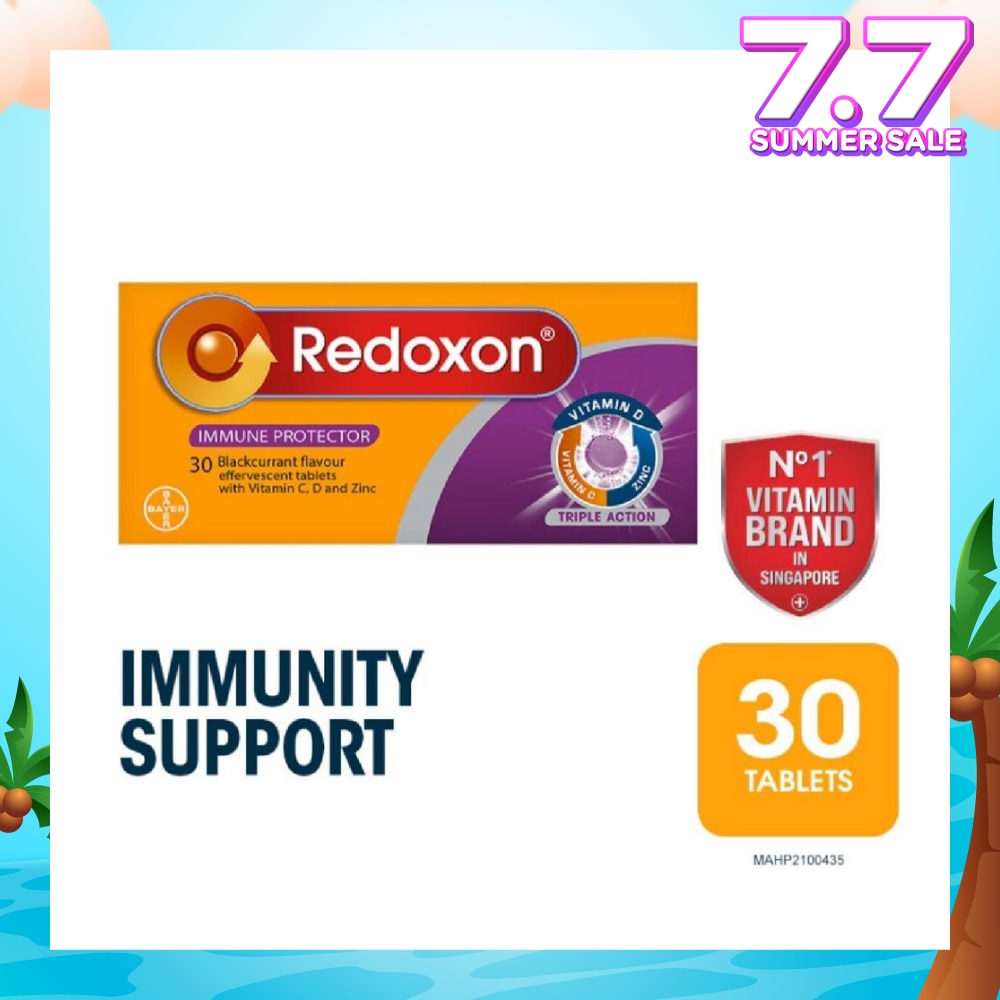 Triple Action Vitamin C, D & Zinc Immunity Effervescent Blackcurrant 30s