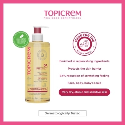 TOPICREM - DA Protect Lipid-Replenishing Cleansing Oil 500ml image