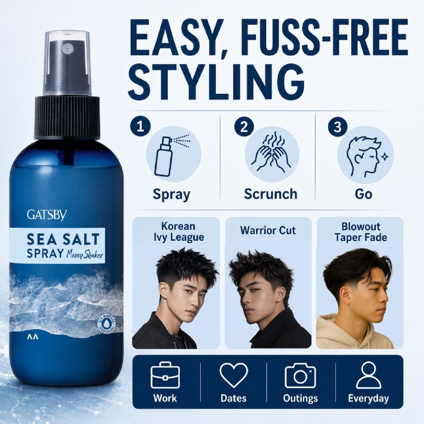 Sea Salt Spray Messy Shaker 145ml
