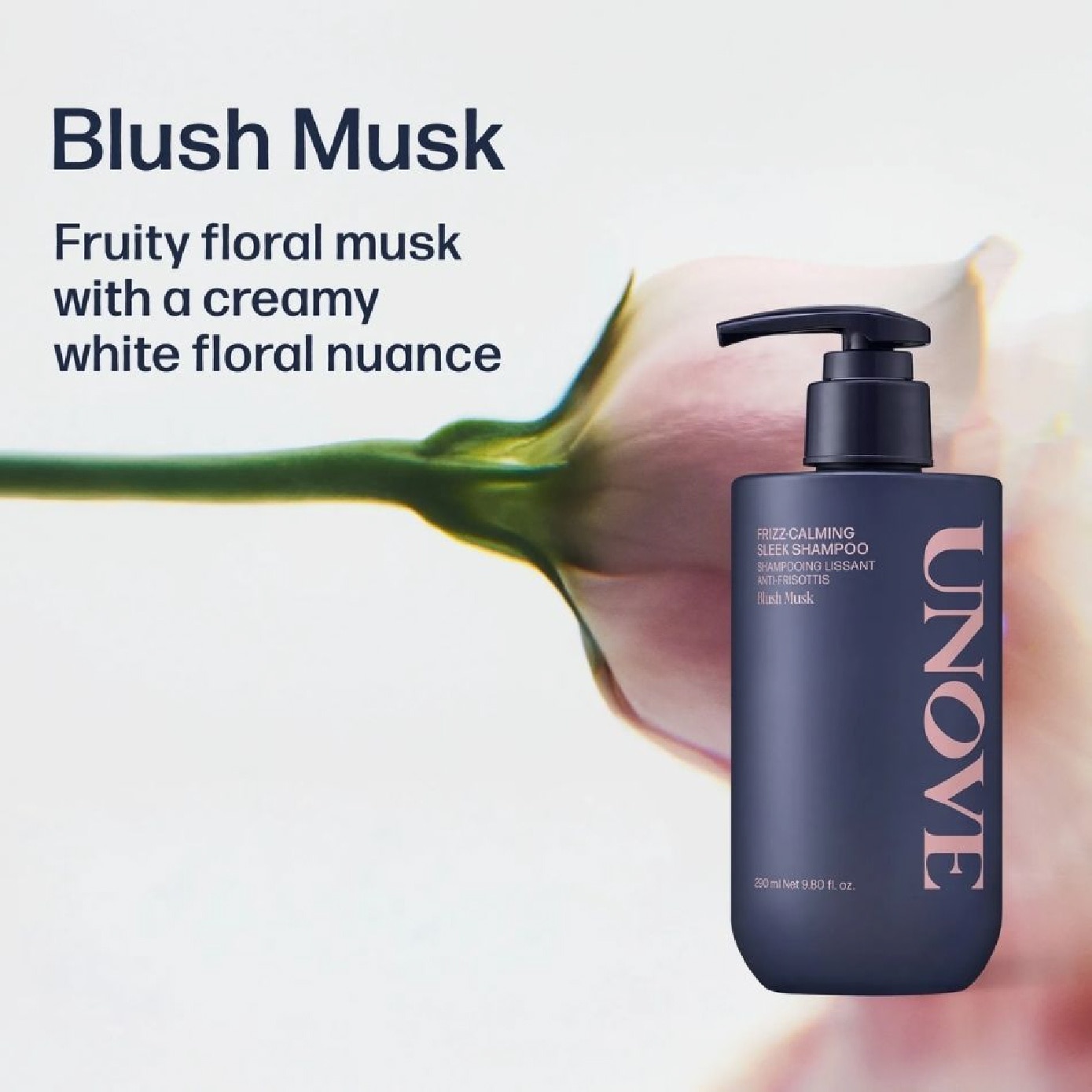 Frizz-Calming Sleek Shampoo Blush Musk 480ml