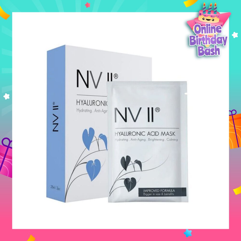 Hyaluronic Acid Sheet Mask (For Hydrating, Anti-Aging, Brightening & Calming) 3s