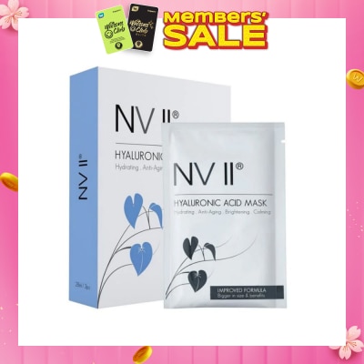 NVII Hyaluronic Acid Sheet Mask (For Hydrating, Anti-Aging, Brightening & Calming) 3s