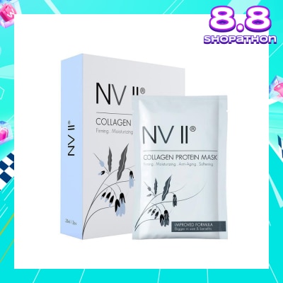 NVII Collagen Protein Sheet Mask (For Firming, Moisturizing, Anti-Aging & Softening) 3s
