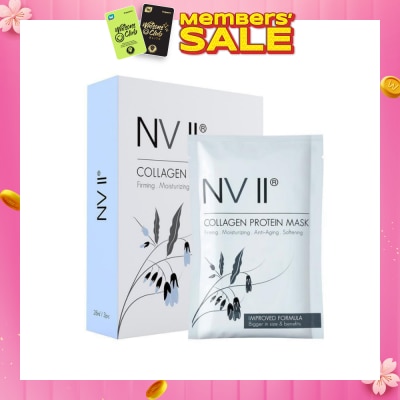 NVII Collagen Protein Sheet Mask (For Firming, Moisturizing, Anti-Aging & Softening) 3s