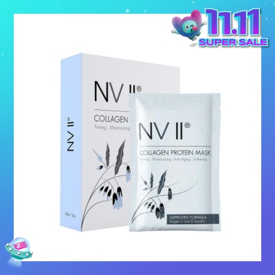 NVII Collagen Protein Sheet Mask (For Firming, Moisturizing, Anti-Aging & Softening) 3s
