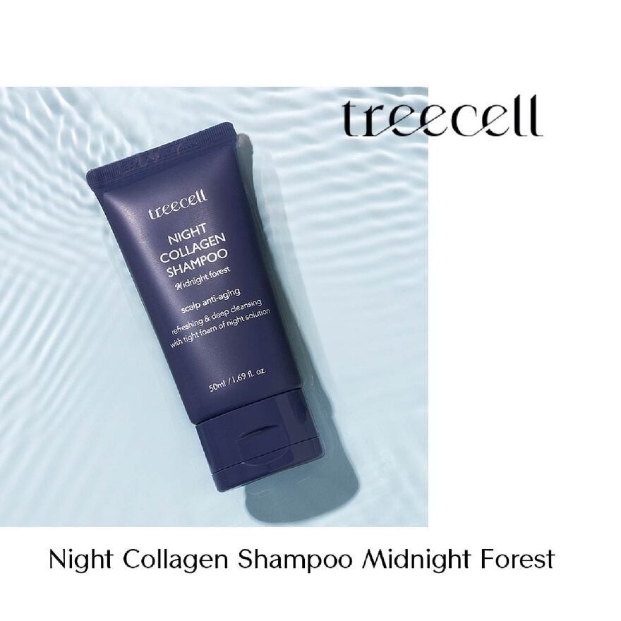 Midnight Forest Night Collagen Shampoo (For Oily & Sensitive Scalp & Deep Cleansing) 50ml