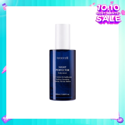 TREECELL Night Perfector Scalp Serum (To Soothing, Nourishing, & Elasticity Hair Loss Balance) 100ml (Expiry: Aug`2026)
