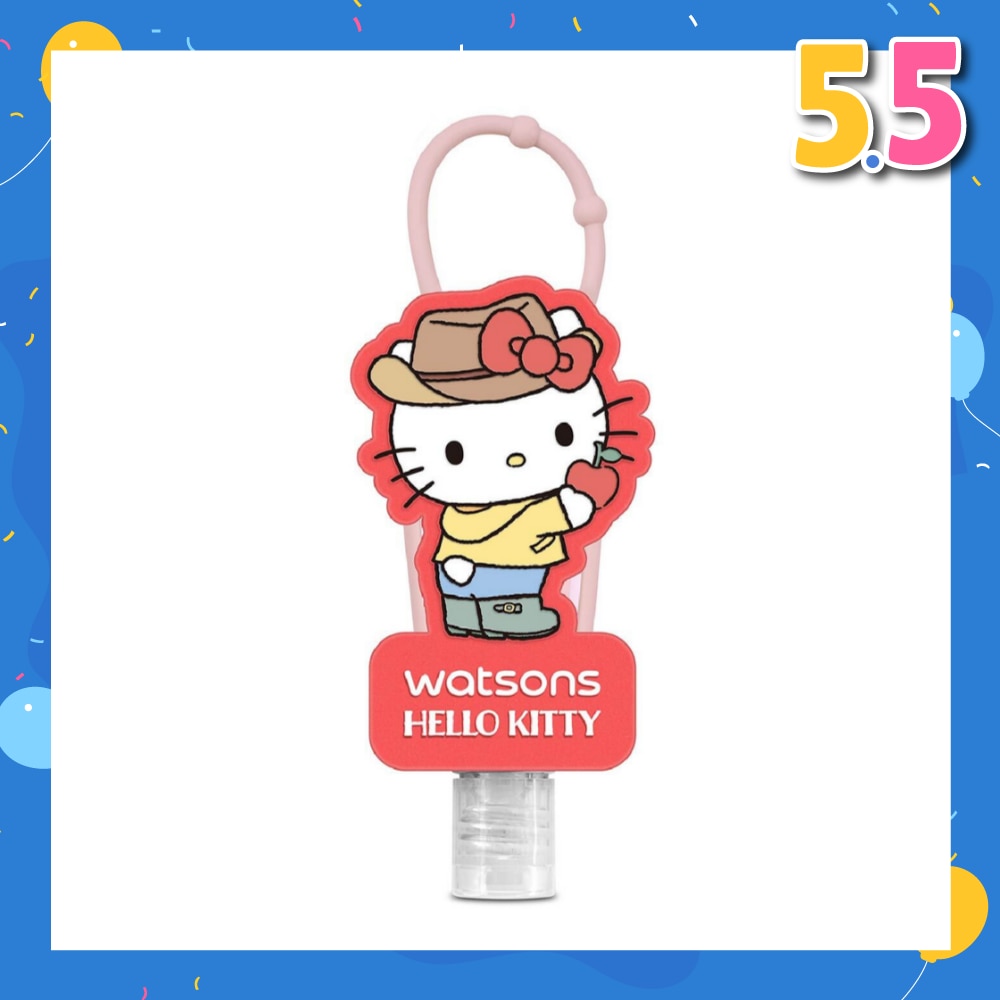 Hello Kitty Anti-Oxidising Raspberry Antibacterial Hand Sanitiser (Kills 99.9% Germs) 30ml