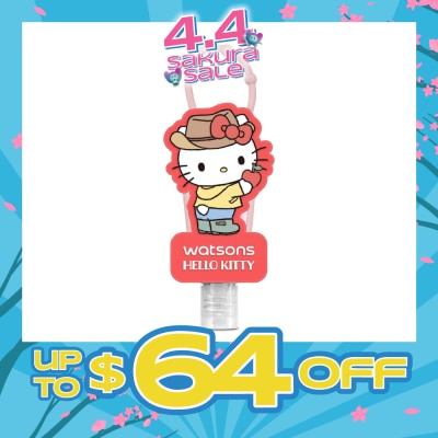 WATSONS - Hello Kitty Anti-Oxidising Raspberry Antibacterial Hand Sanitiser (Kills 99.9% Germs) 30ml