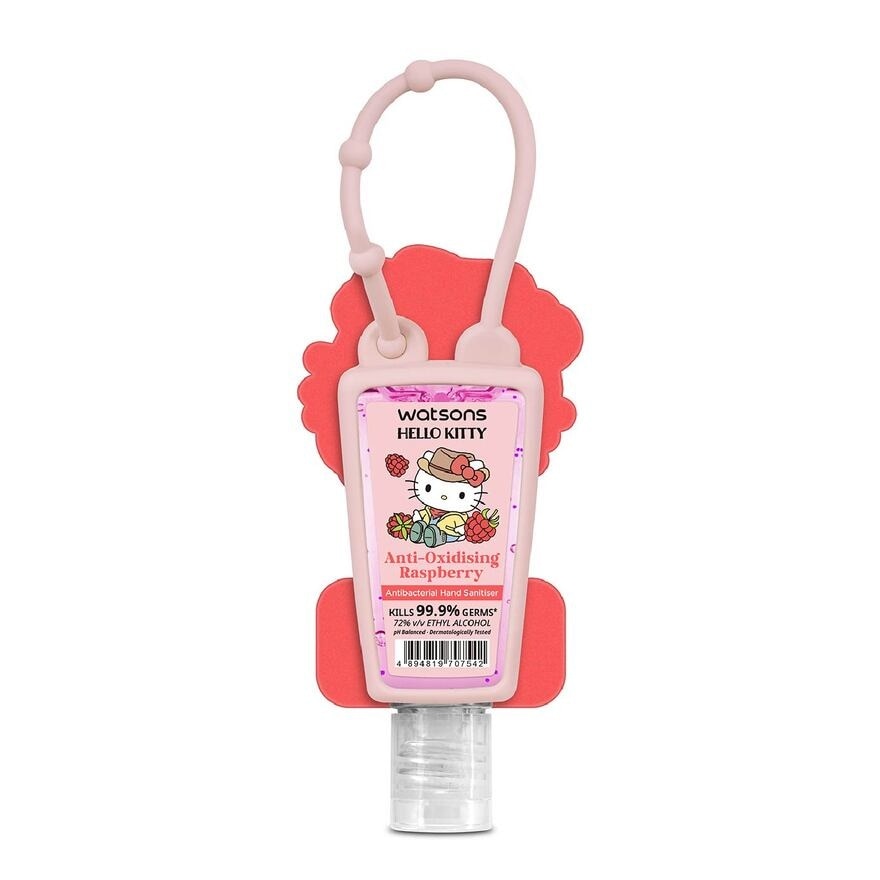 Hello Kitty Anti-Oxidising Raspberry Antibacterial Hand Sanitiser (Kills 99.9% Germs) 30ml