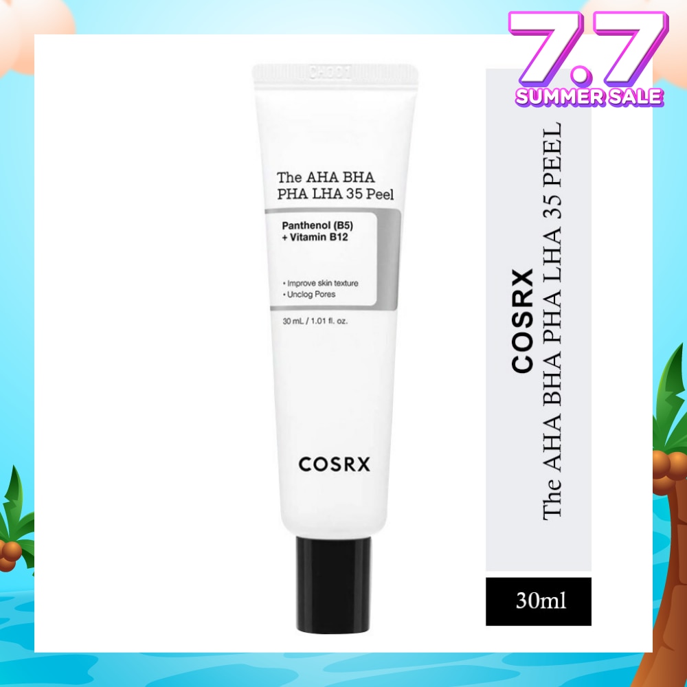 The AHA BHA PHA LHA 35 Peel (To Improve Skin Texture & Unclog Pores) 30ml