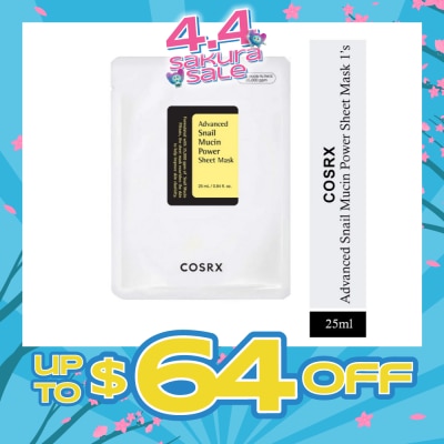 COSRX - Advanced Snail Mucin Power Sheet Mask 1s