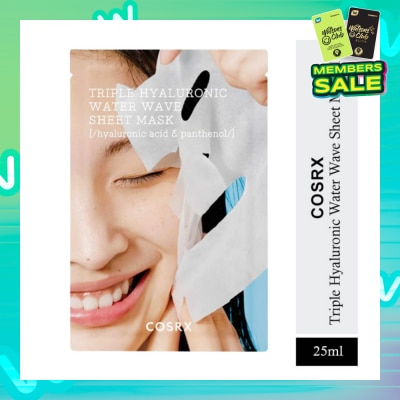 COSRX Triple Hyaluronic Water Wave Sheet Mask (For Dry Skin) 1s