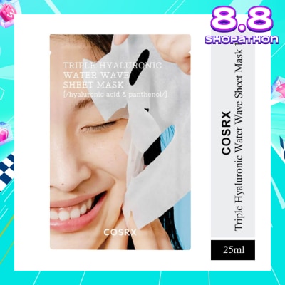 COSRX Triple Hyaluronic Water Wave Sheet Mask (For Dry Skin) 1s