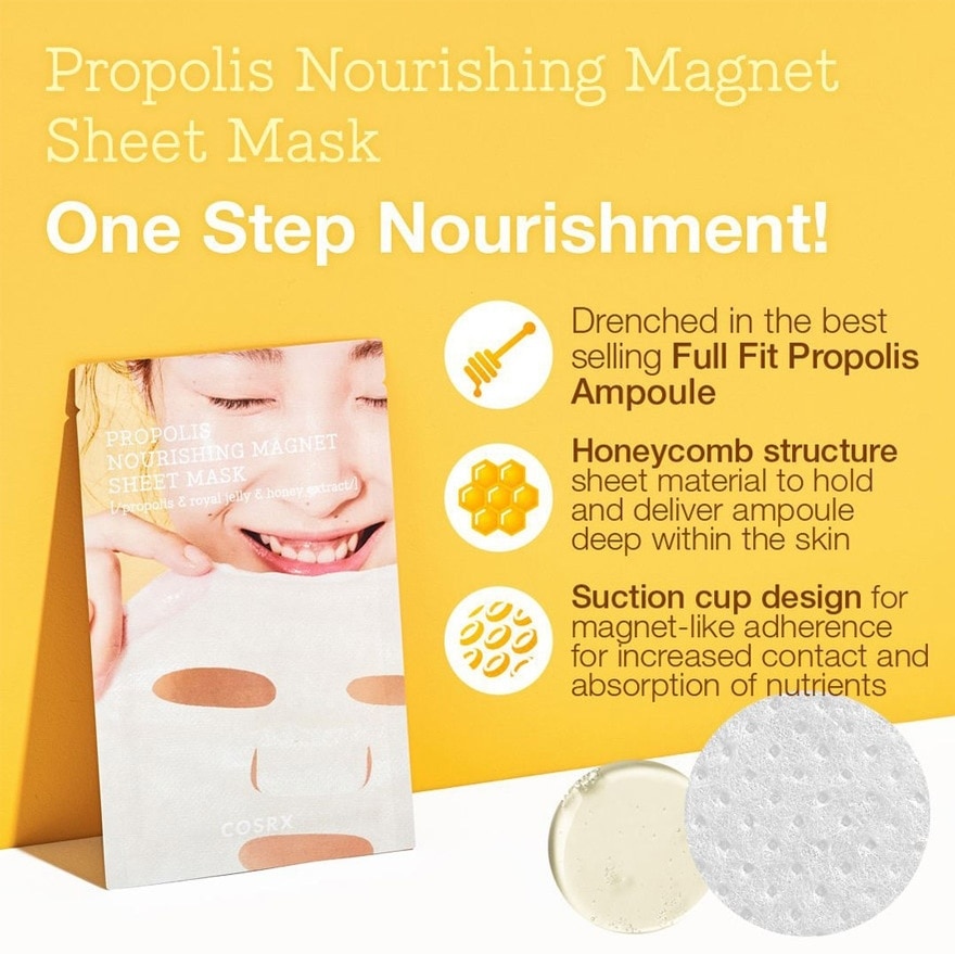 Propolis Nourishing Magnet Sheet Mask (For Tired Skin & Anti-Aging) 1s