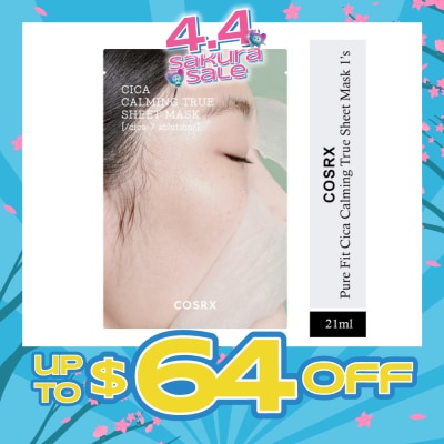 COSRX - Cica Calming True Sheet Mask (Calming & Soothing) 1s