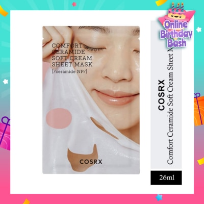 COSRX Comfort Ceramide Soft Cream Sheet Mask (For Strengthen Skin Barrier) 1s