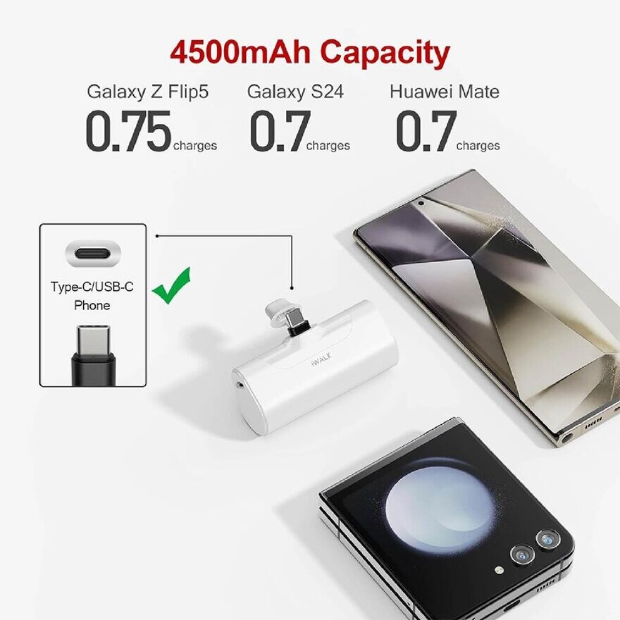 iwalk portable charger usb c