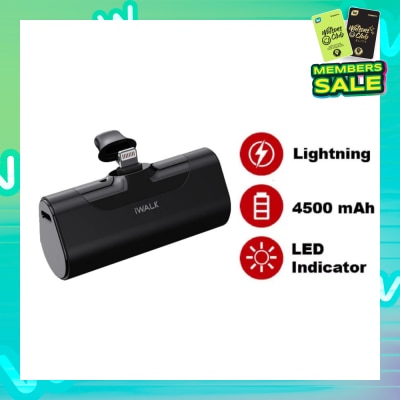 iWALK Small Lightning Connector Portable Charger Powerbank 4500mAh Black 1s