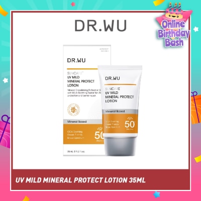 DR. WU Suncare UV Mild Mineral Protect Lotion Mineral Based SPF50+ PA++++ 35ml