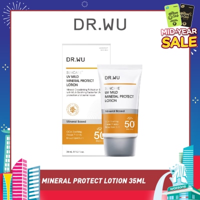 DR. WU Suncare UV Mild Mineral Protect Lotion Mineral Based SPF50+ PA++++ 35ml