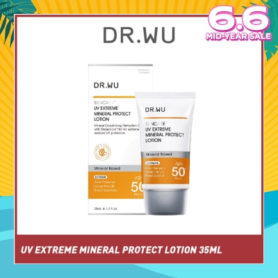 DR. WU Suncare UV Extreme Mineral Protect Lotion Mineral Based SPF50+ PA++++ 35ml