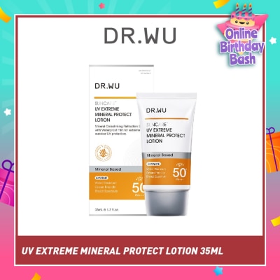 DR. WU Suncare UV Extreme Mineral Protect Lotion Mineral Based SPF50+ PA++++ 35ml