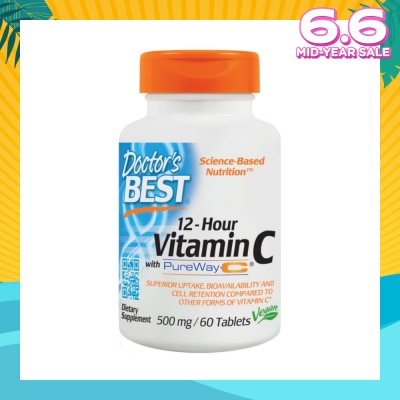 DOCTOR'S BEST Sustained Release Vitamin C With PW-C Tablet 60s (Expiry: Feb`2026)