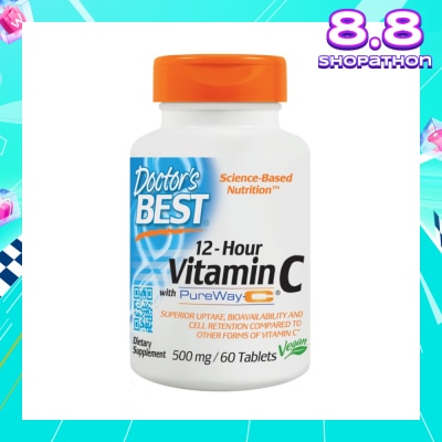 DOCTOR'S BEST Sustained Release Vitamin C With PW-C Tablet 60s (Expiry: Feb`2026)